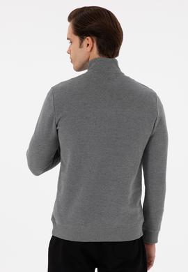 Erkek Antrasit Melanj Basic Sweatshirt - 50298243021