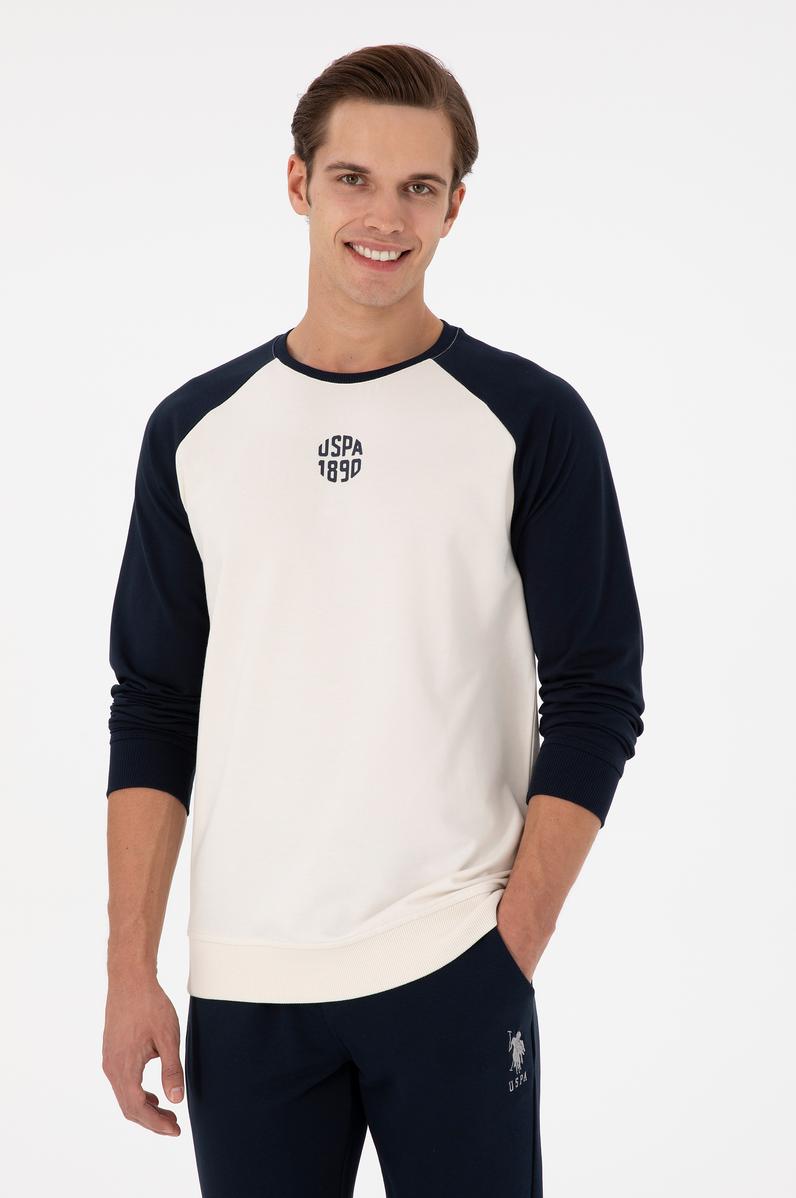 Erkek Krem Sweatshirt