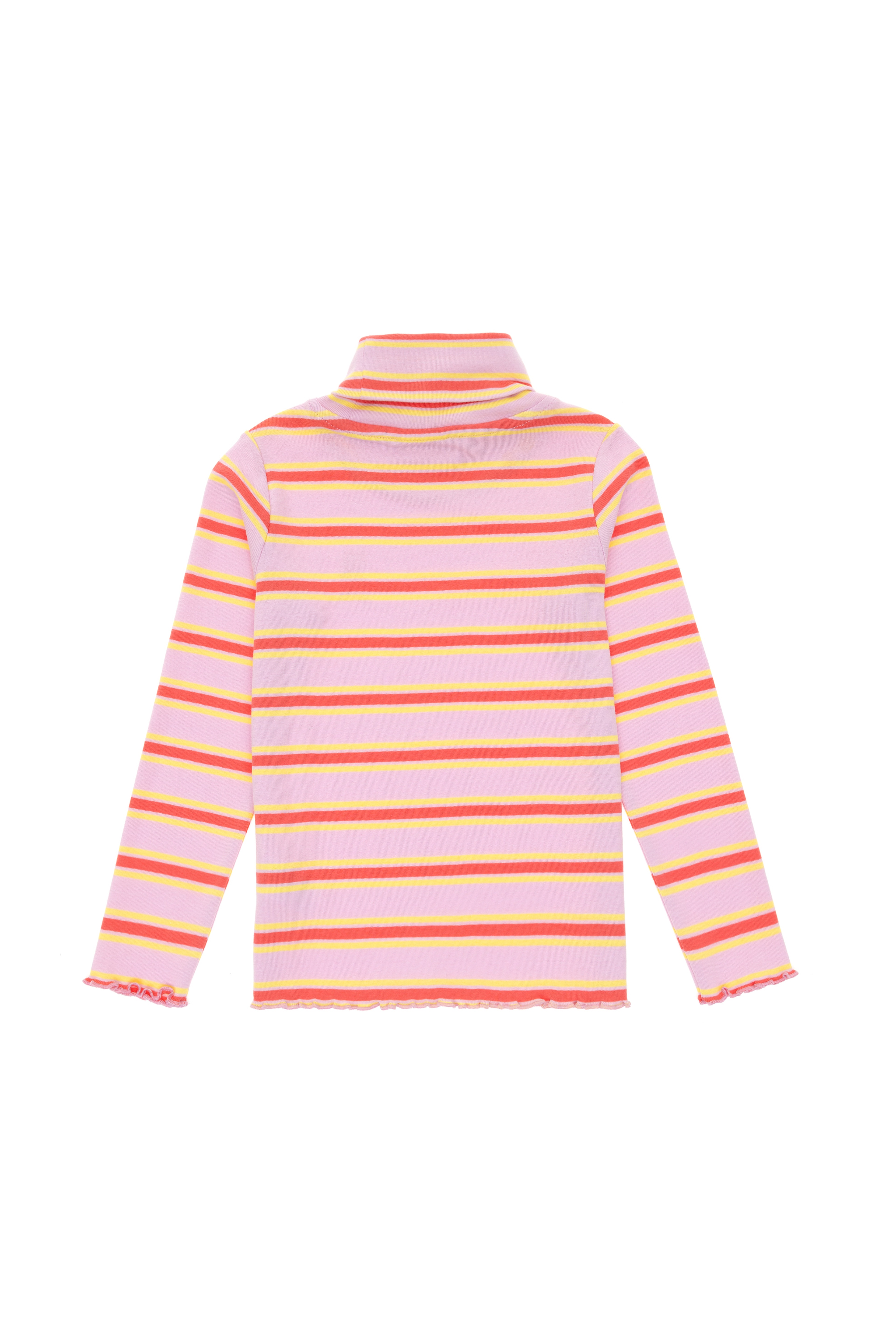 Kız Çocuk Pembe Balıkçı Yaka Sweatshirt - Image 4