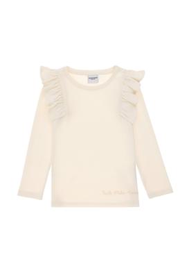 Kız Çocuk Krem Bisiklet Yaka Sweatshirt - 50296375020