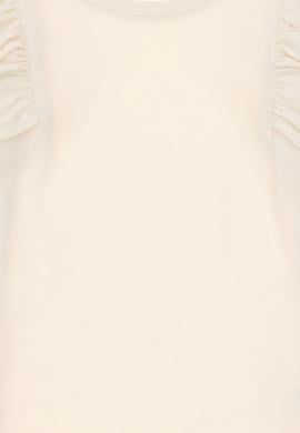 Kız Çocuk Krem Bisiklet Yaka Sweatshirt - 50296375020