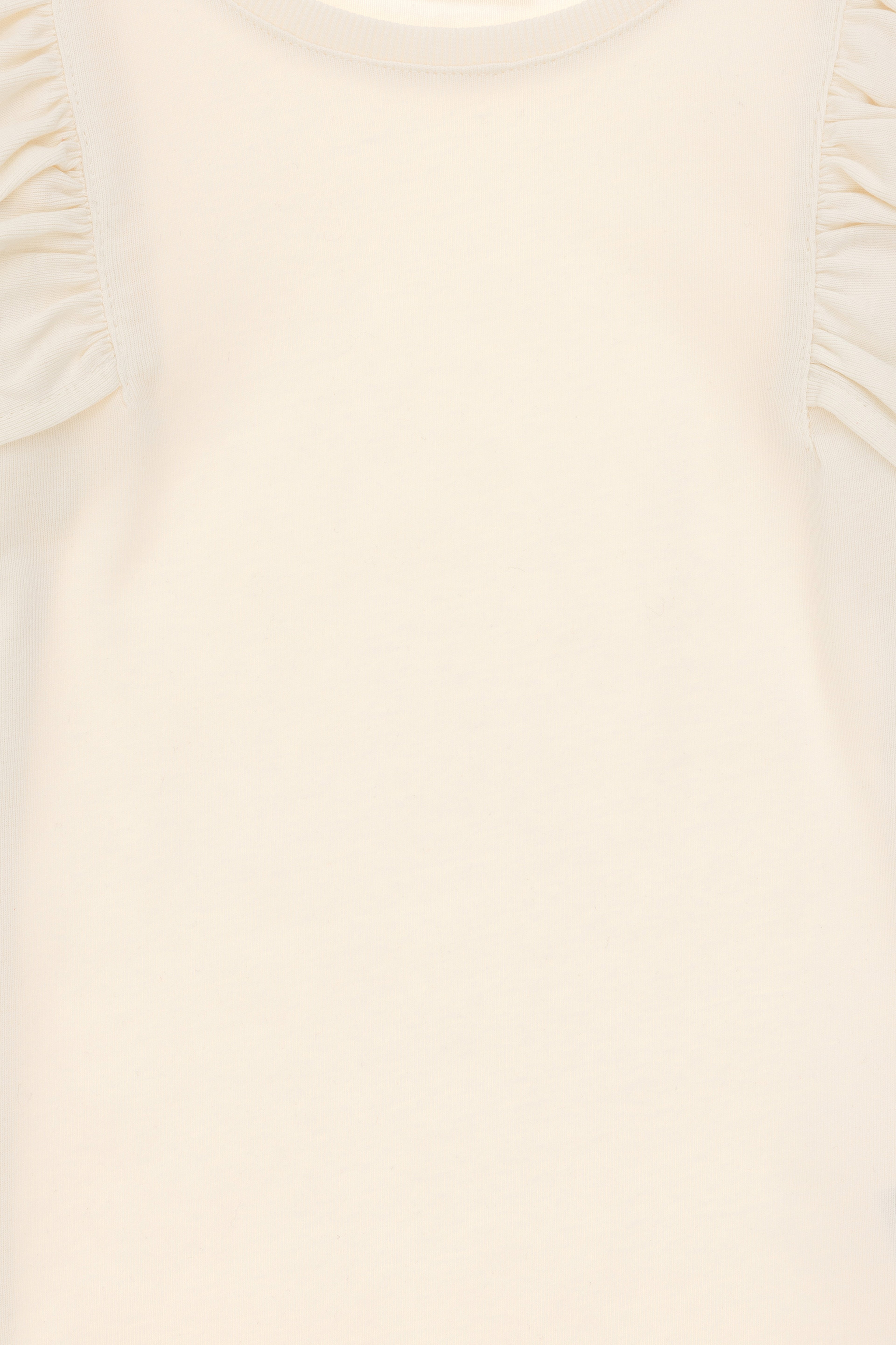 Kız Çocuk Krem Bisiklet Yaka Sweatshirt - Image 6