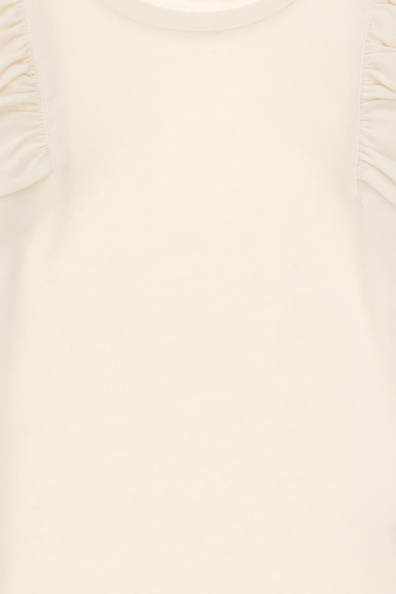 Kız Çocuk Krem Bisiklet Yaka Sweatshirt - 50296375020