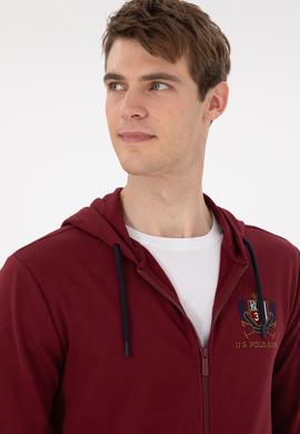 Erkek Bordo Örme Hırka - 50293649036