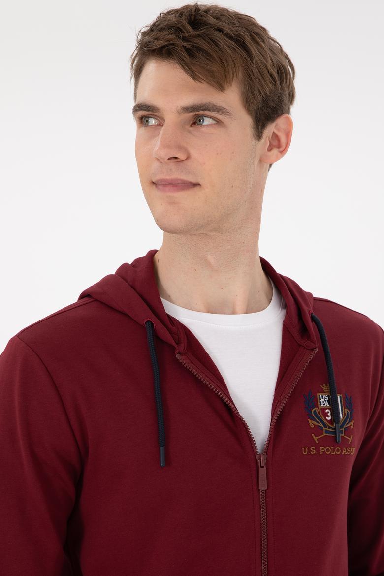 Erkek Bordo Örme Hırka - 50293649036