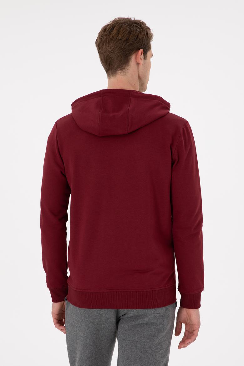 Erkek Bordo Örme Hırka - 50293649036