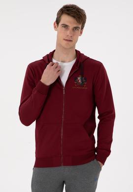 Erkek Bordo Örme Hırka - 50293649036