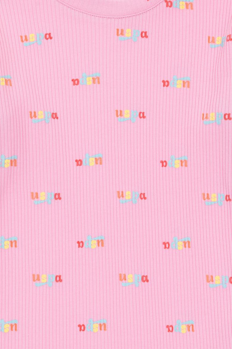 Kız Çocuk Pembe Bisiklet Yaka Sweatshirt - 50298175017