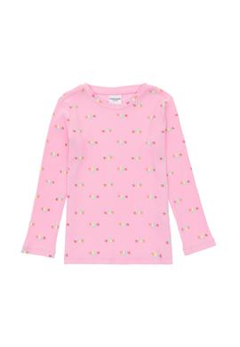 Kız Çocuk Pembe Bisiklet Yaka Sweatshirt - 50298175017