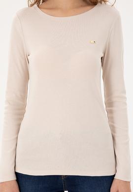 Kadın Taş Bisiklet Yaka Sweatshirt - 50297870028