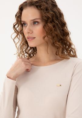 Kadın Taş Bisiklet Yaka Sweatshirt - 50297870028