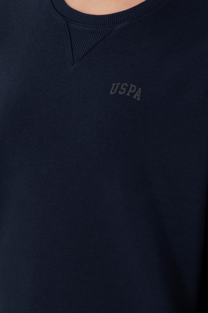 Kadın Lacivert Basic Bisiklet Yaka Sweatshirt
