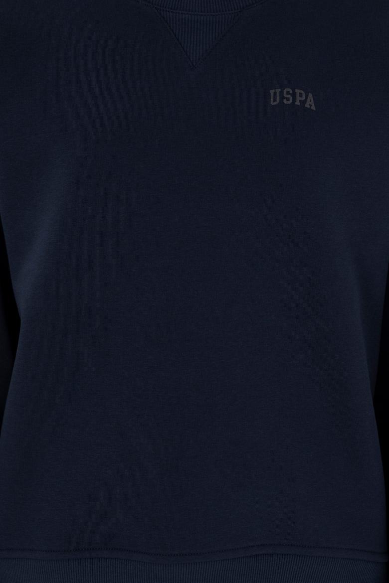 Kadın Lacivert Basic Bisiklet Yaka Sweatshirt - 50297296021