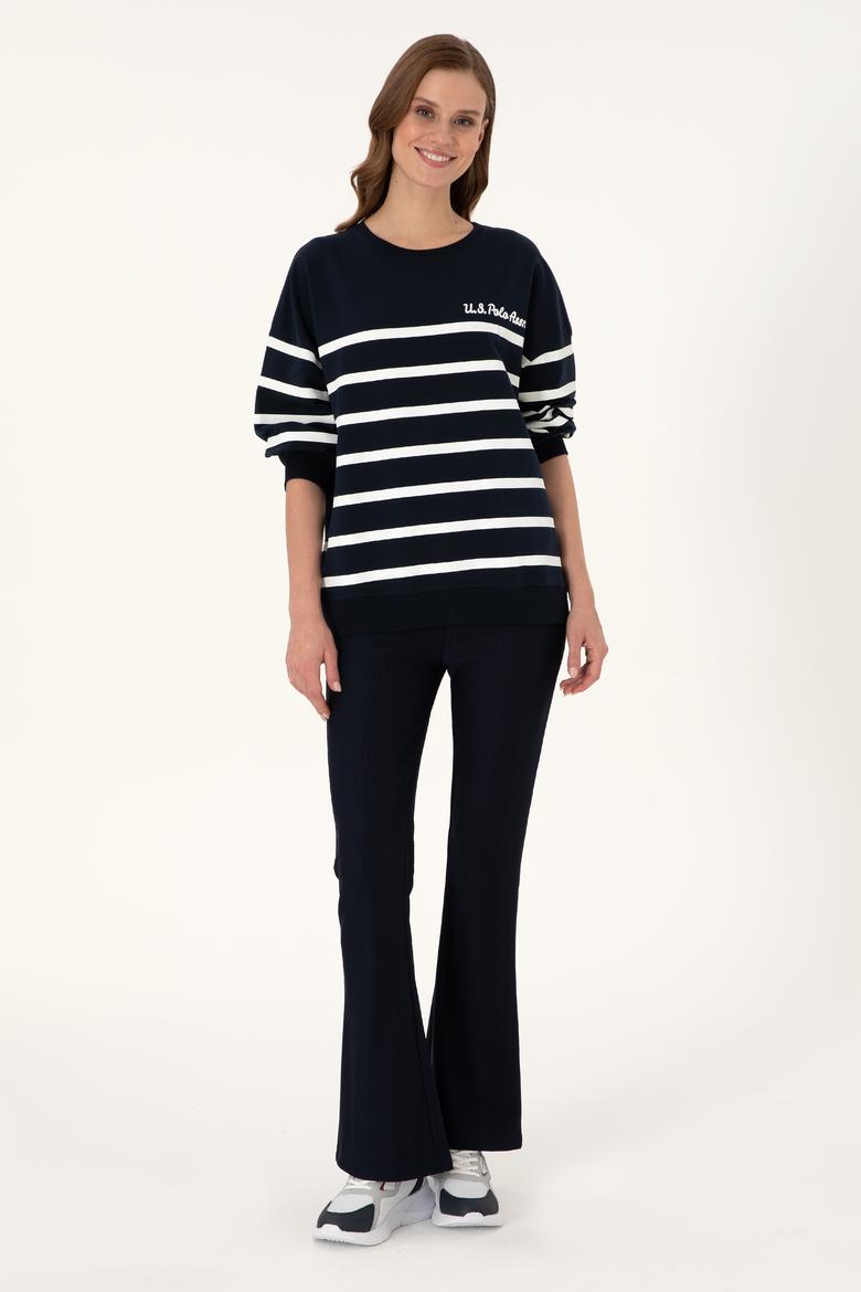 Kadın Lacivert İspanyol Paça Tayt - 50297274015