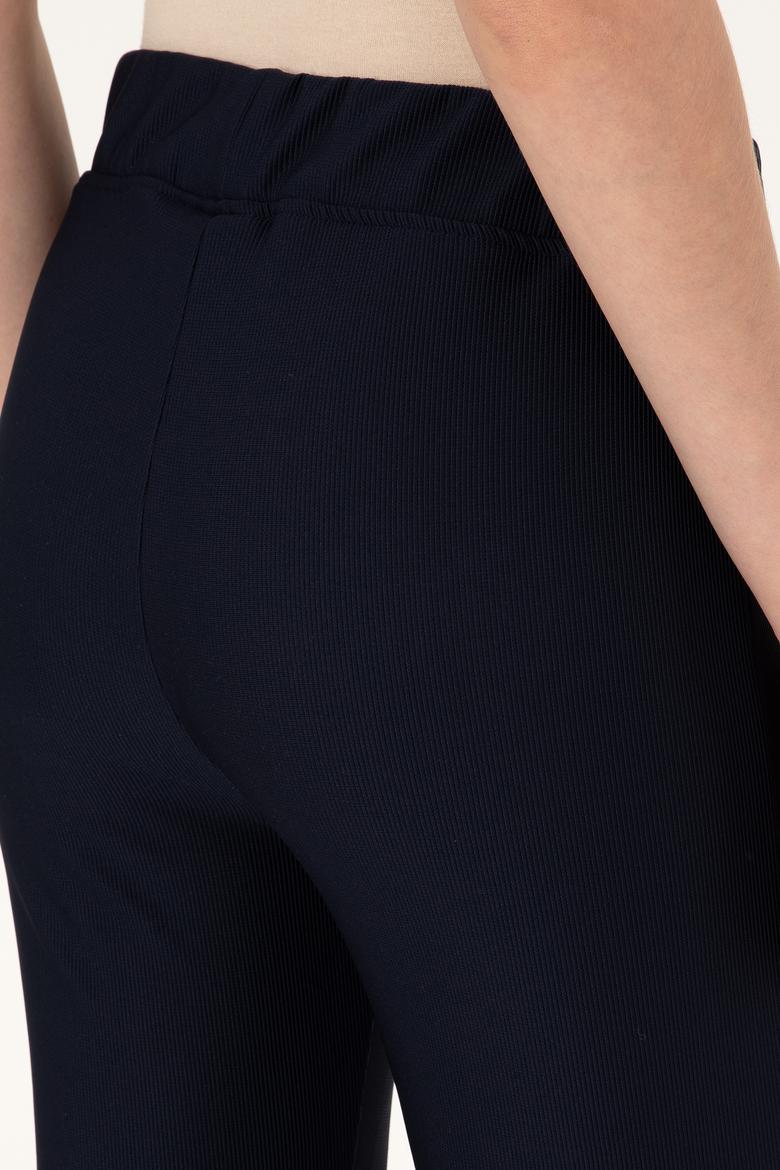 Kadın Lacivert İspanyol Paça Tayt - 50297274015