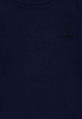 Kız Çocuk Lacivert Bisiklet Yaka Sweatshirt - 50298174032