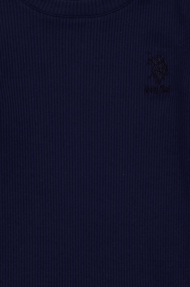 Kız Çocuk Lacivert Bisiklet Yaka Sweatshirt