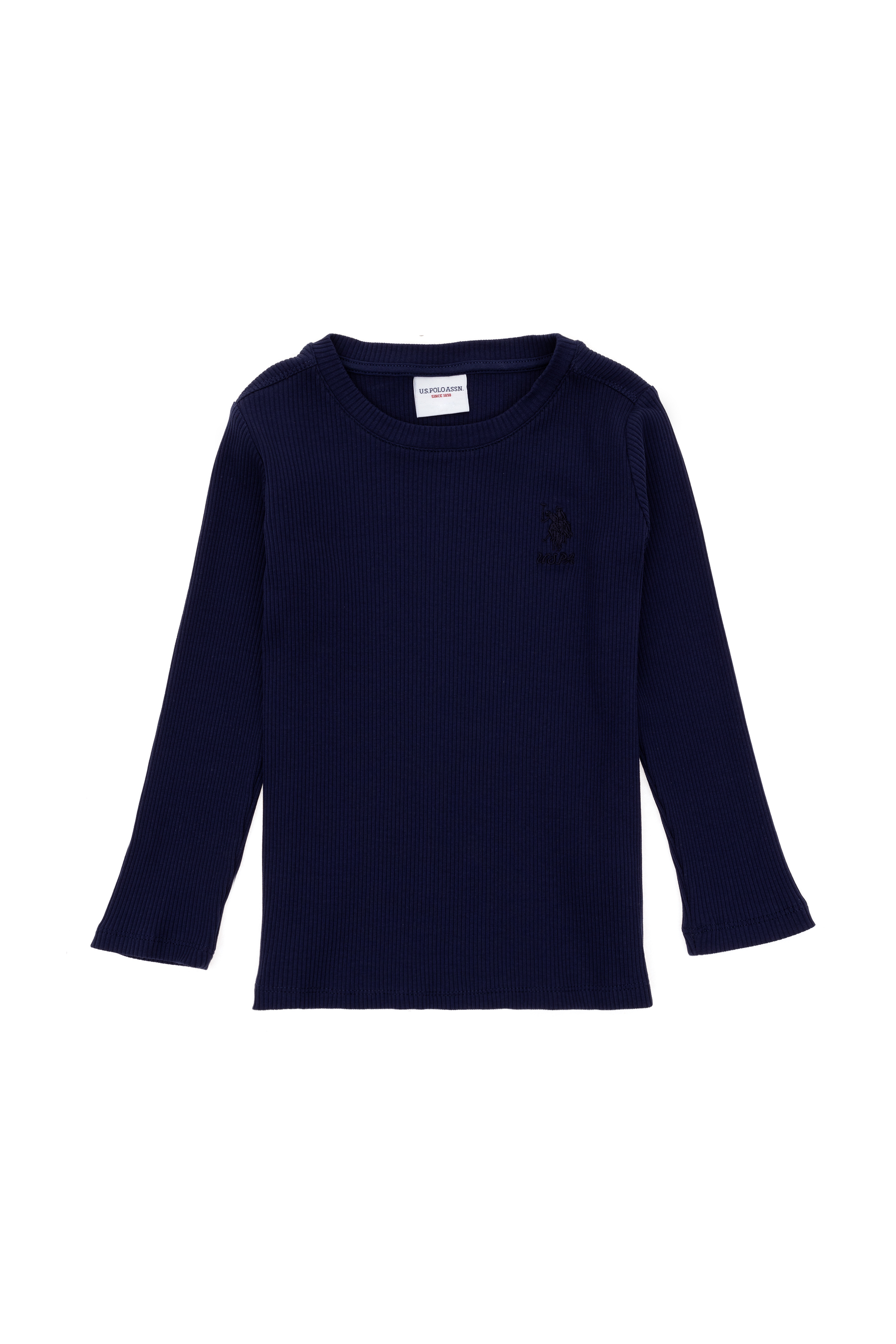 Kız Çocuk Lacivert Bisiklet Yaka Sweatshirt