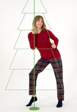 Kadın Bordo Pijama Takımı - 50302758013