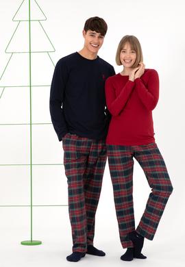 Kadın Bordo Pijama Takımı - 50302758013