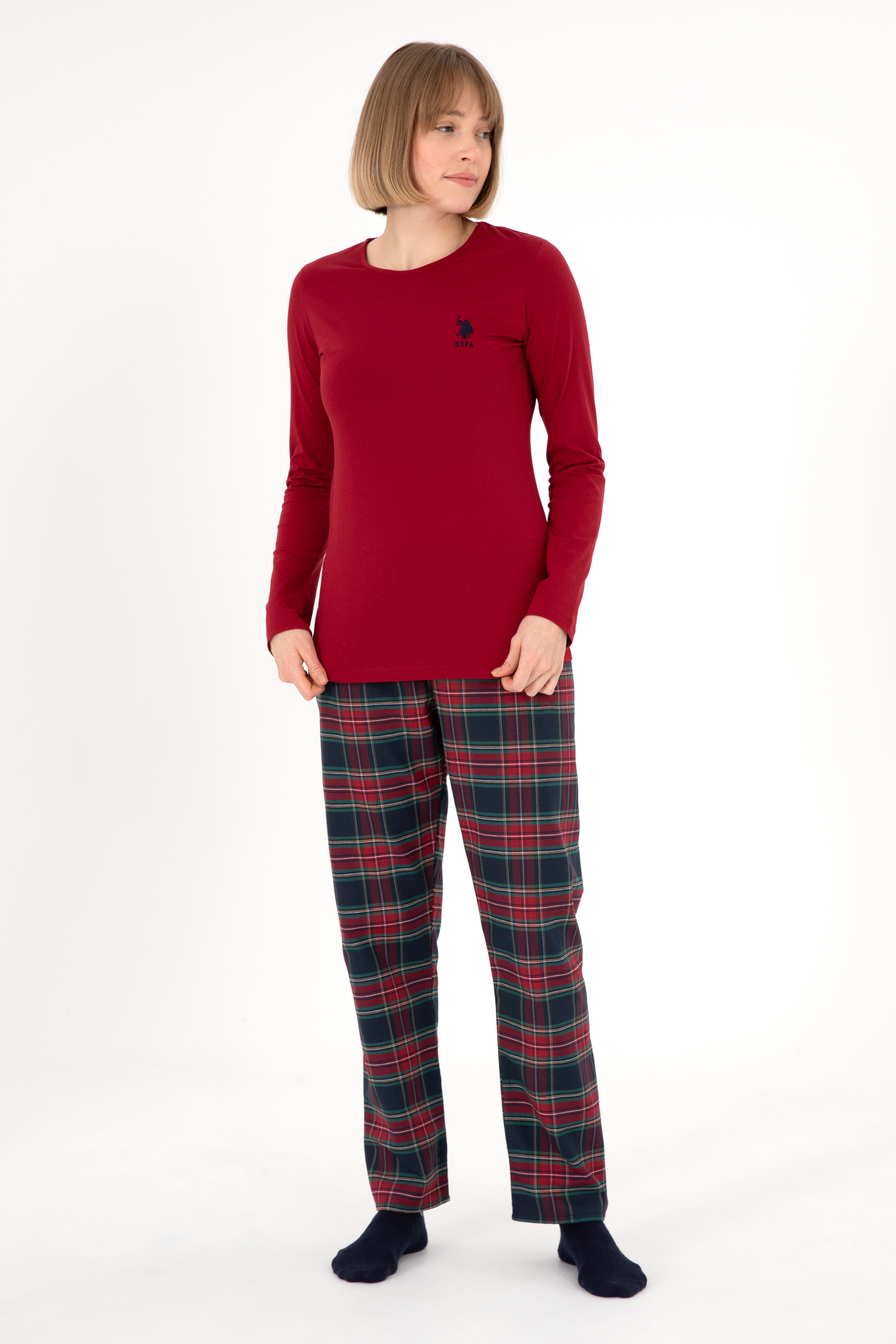 Kadın Bordo Pijama Takımı - Image 6