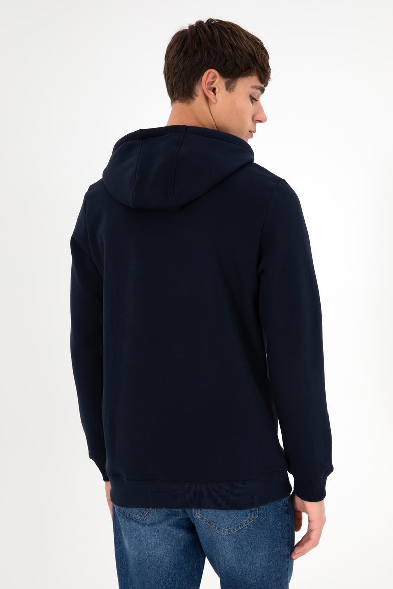 Erkek Lacivert Şardonlu Örme Hırka - 50293146006