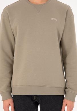 Erkek Açık Haki Basic Sweatshirt - 50295148218