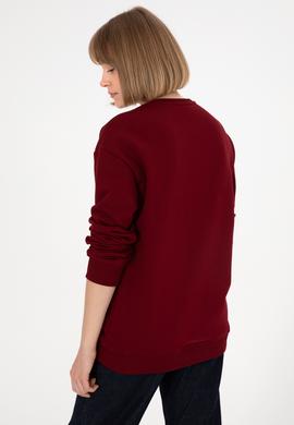 Erkek Bordo Basic Sweatshirt - 50295148013