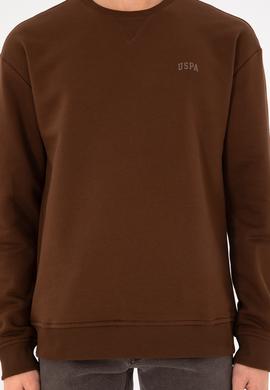 Erkek Kahverengi Basic Sweatshirt - 50295148053