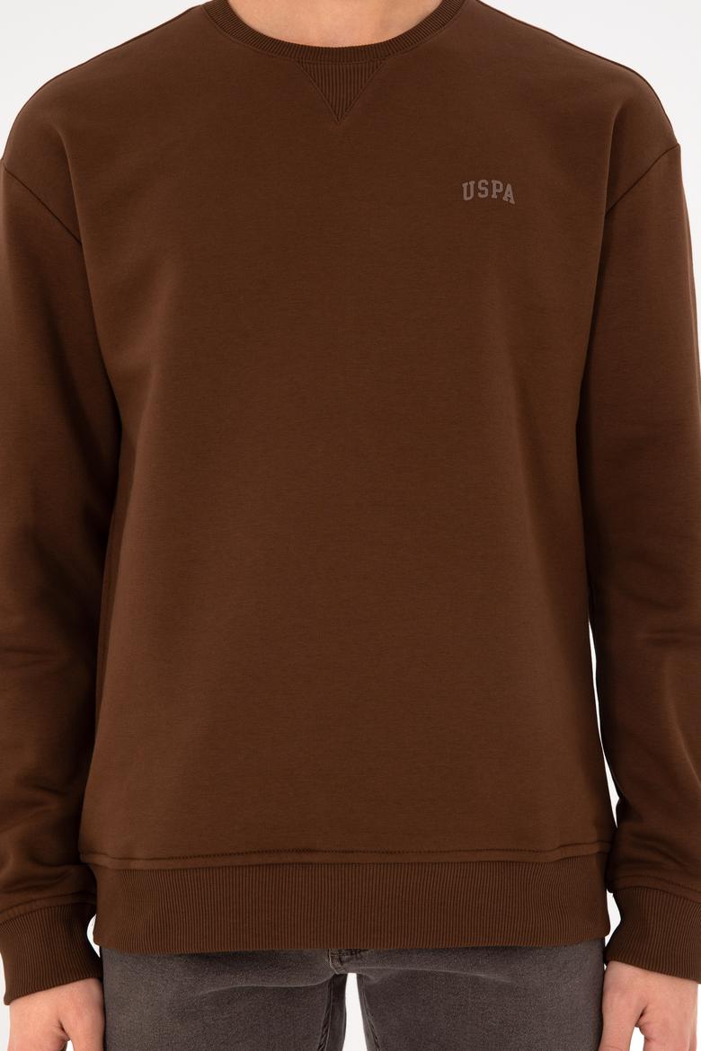 Erkek Kahverengi Basic Sweatshirt - 50295148053