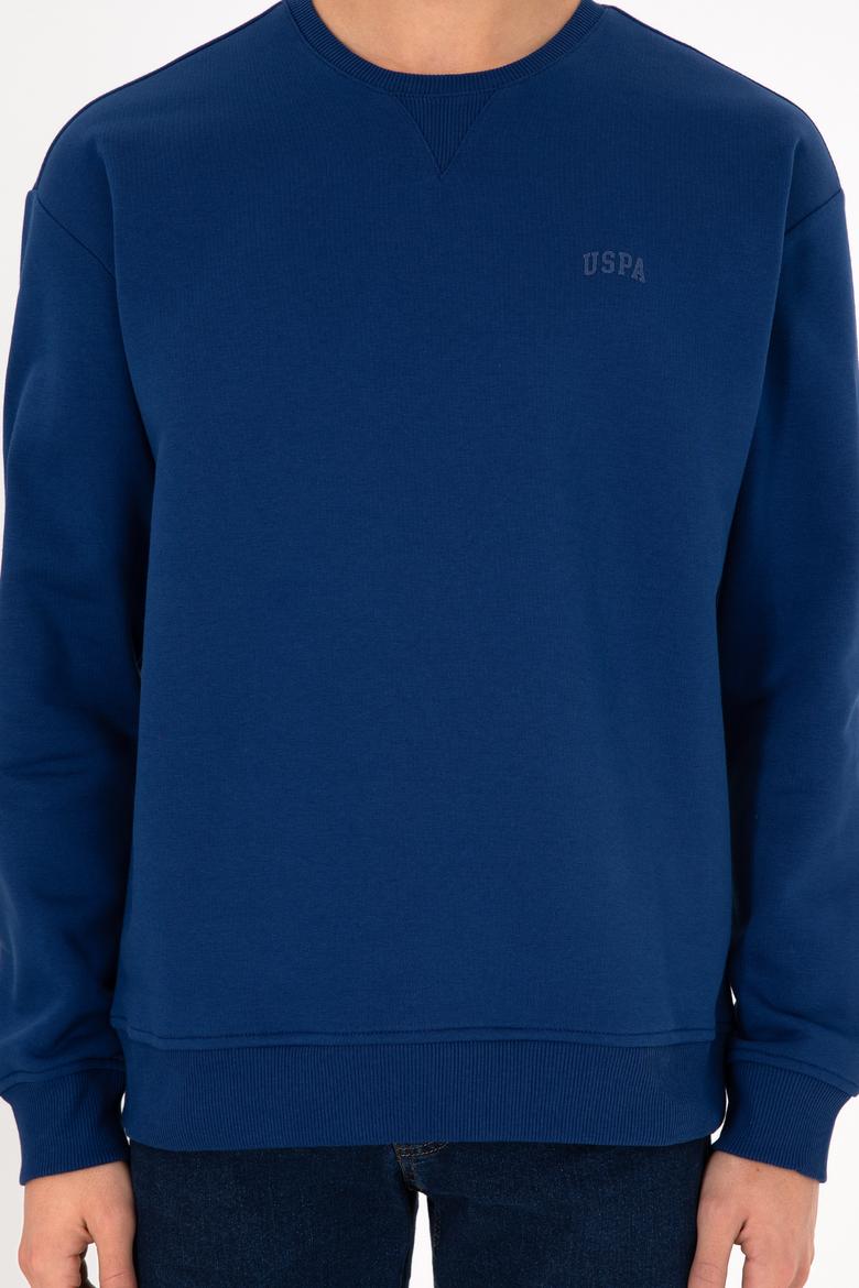 Erkek İndigo Basic Sweatshirt - 50295148048