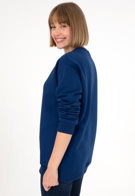 Erkek İndigo Basic Sweatshirt - 50295148048