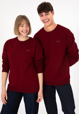 Erkek Bordo Basic Sweatshirt - 50295148013