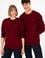 Erkek Bordo Basic Sweatshirt