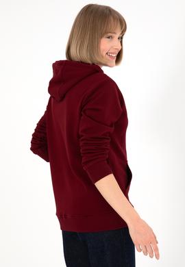 Erkek Bordo Basic Sweatshirt - 50295167116