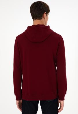 Erkek Bordo Basic Sweatshirt - 50295167116