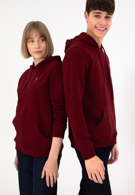 Erkek Bordo Basic Sweatshirt - 50295167116