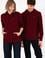 Erkek Bordo Basic Sweatshirt