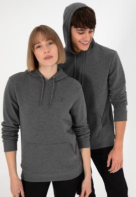 Erkek Antrasit Melanj Basic Sweatshirt - 50295167083