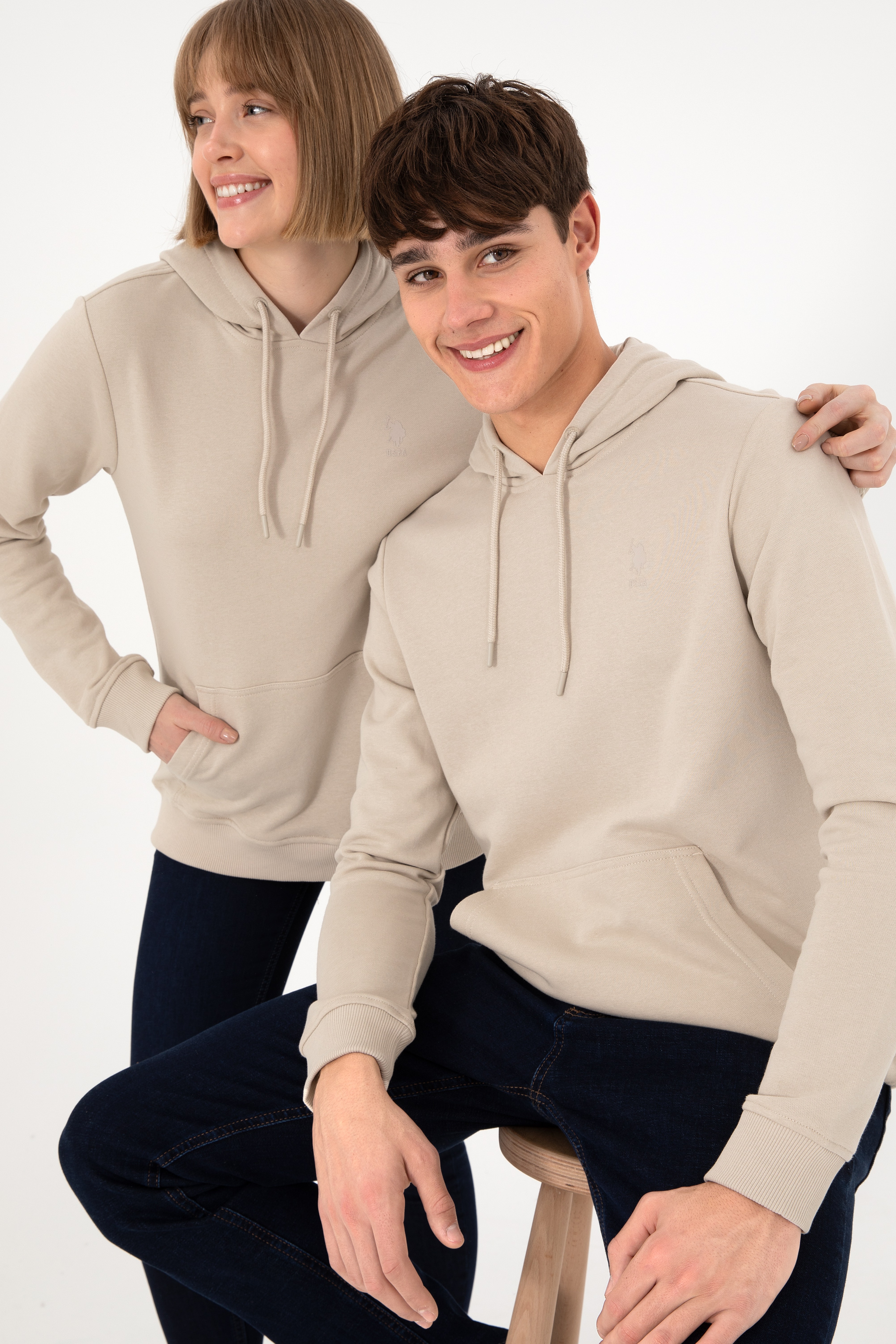 Erkek Taş Basic Sweatshirt - Image 1