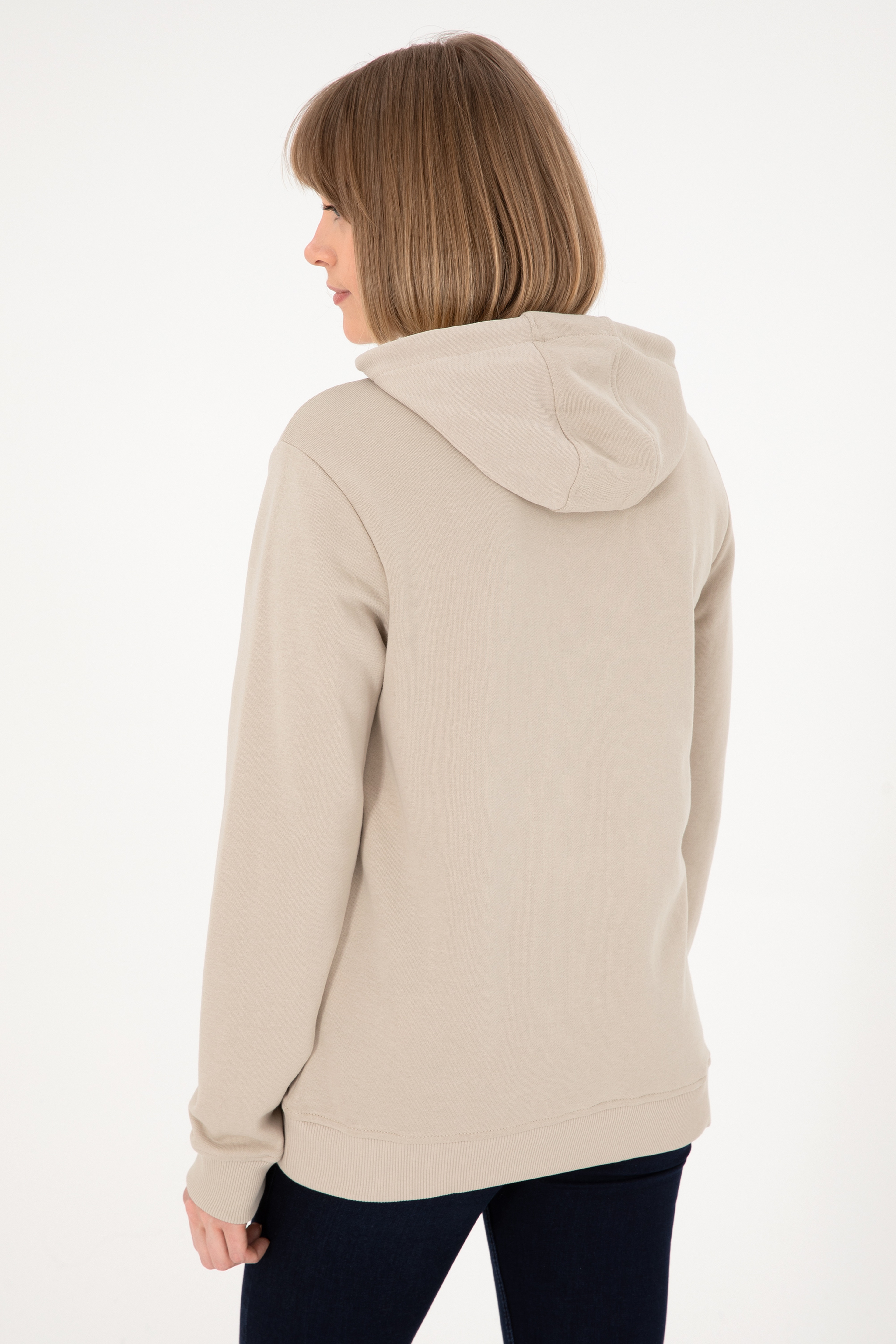 Erkek Taş Basic Sweatshirt - Image 4