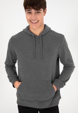 Erkek Antrasit Melanj Basic Sweatshirt - 50295167083