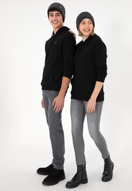 Erkek Siyah Basic Sweatshirt - 50295167049