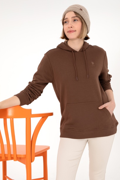 Erkek Kahverengi Basic Sweatshirt