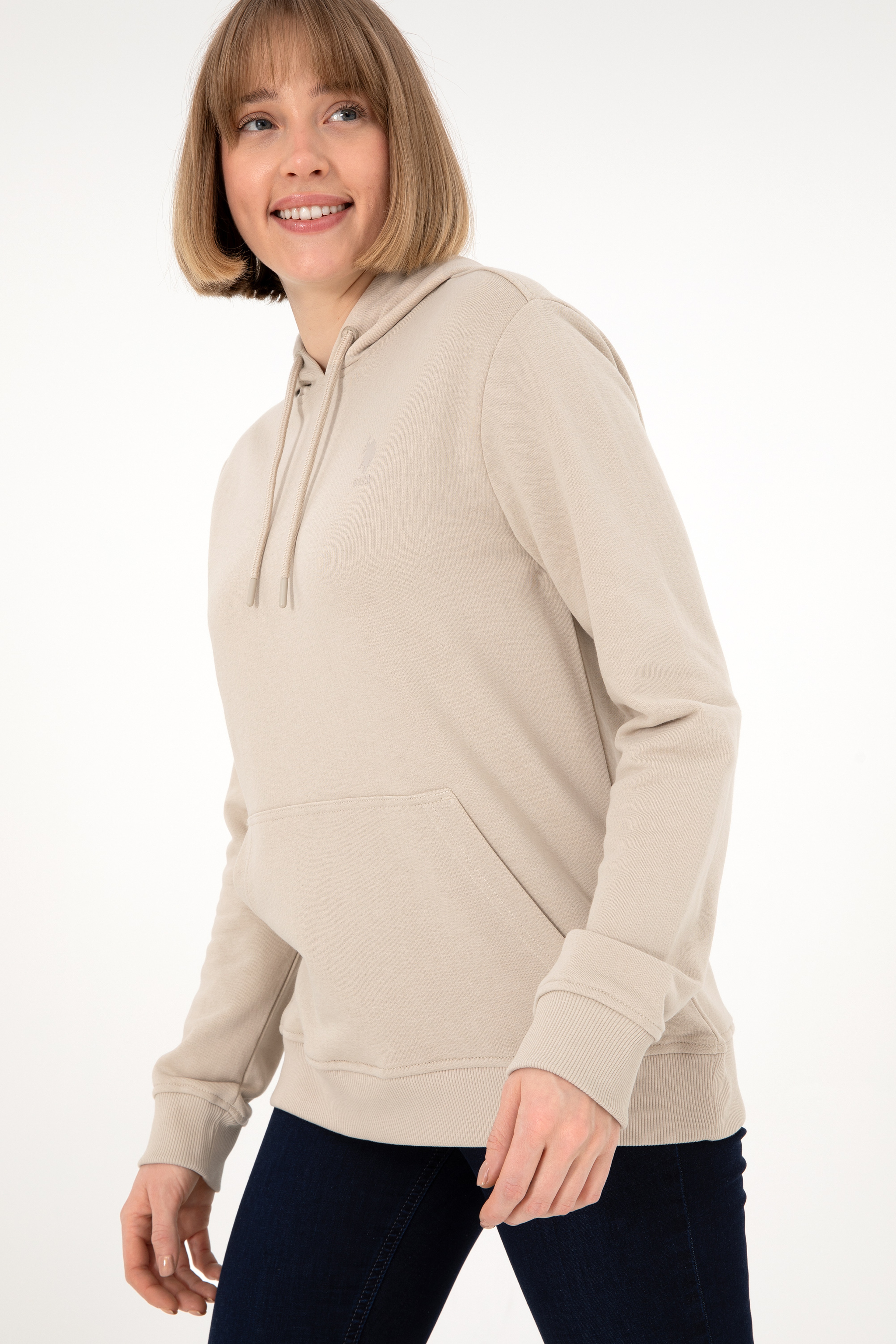 Erkek Taş Basic Sweatshirt - Image 3