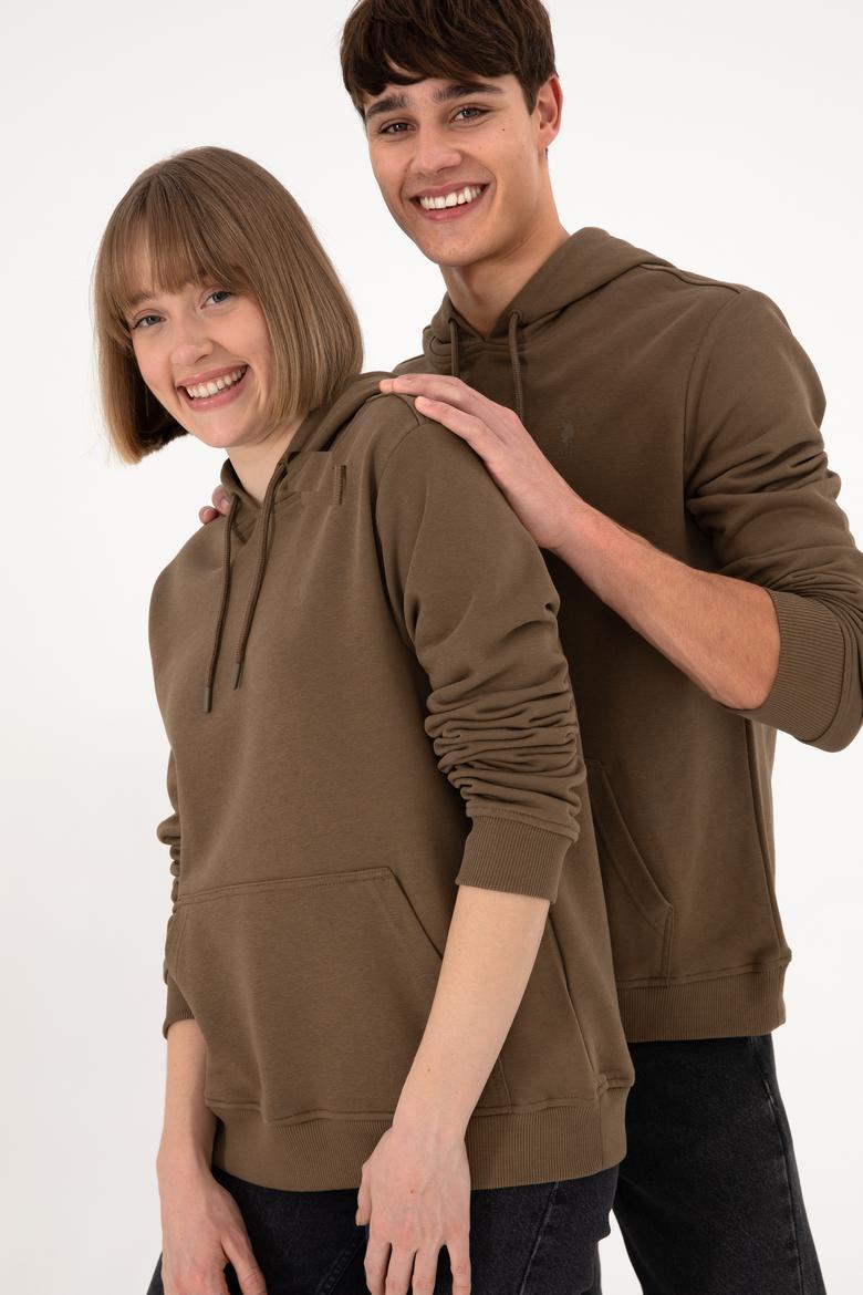 Erkek Haki Basic Sweatshirt - 50295167019