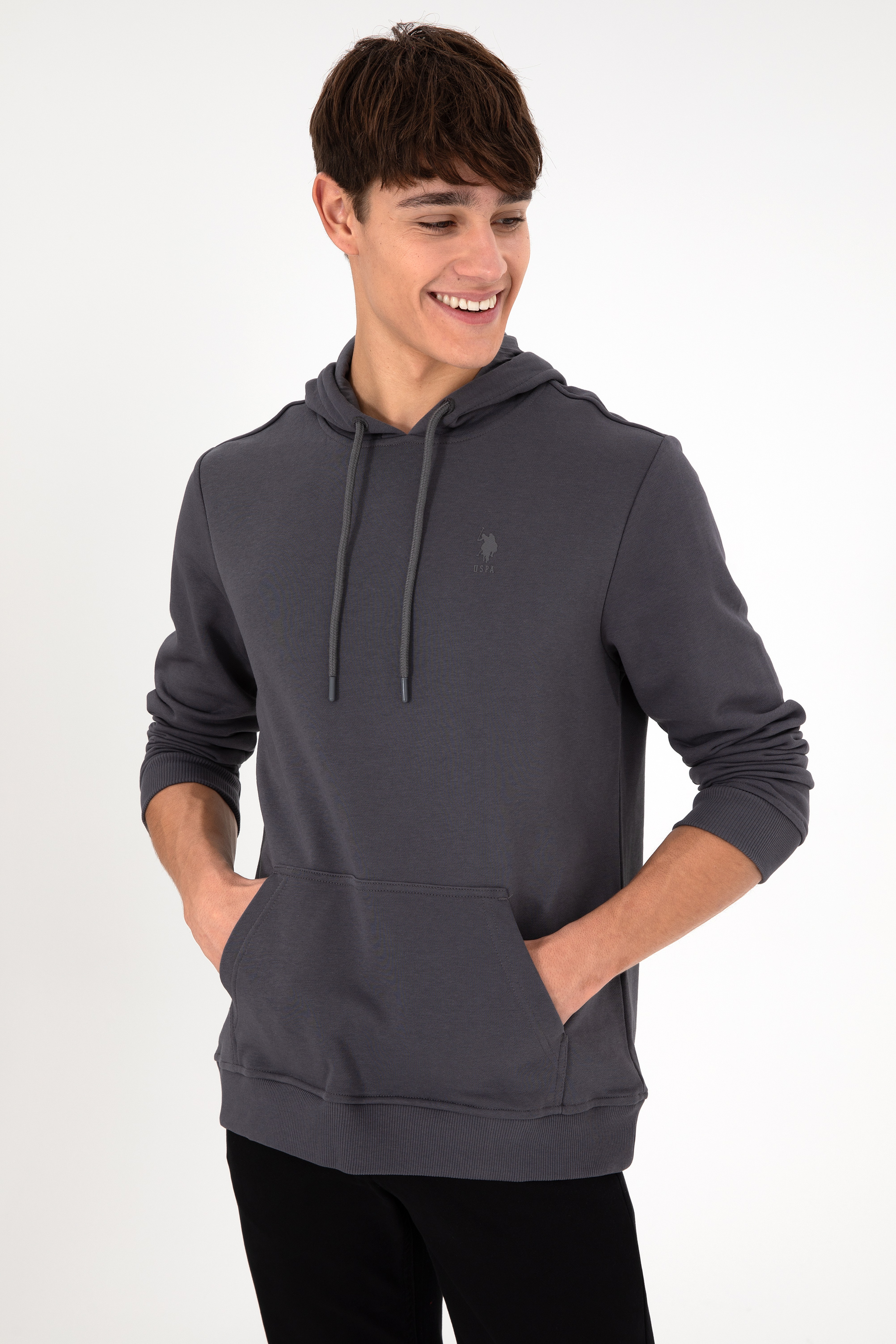 Erkek Antrasit Basic Sweatshirt