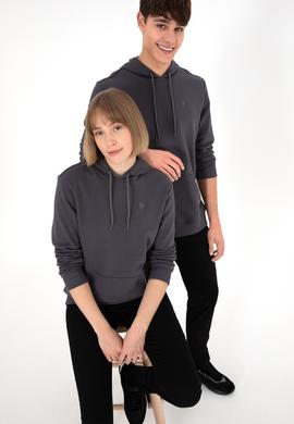 Erkek Antrasit Basic Sweatshirt - 50295167009