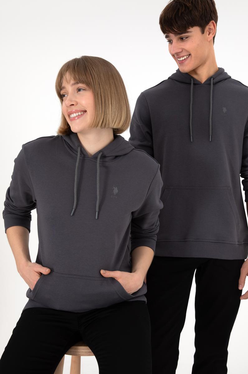 Erkek Antrasit Basic Sweatshirt