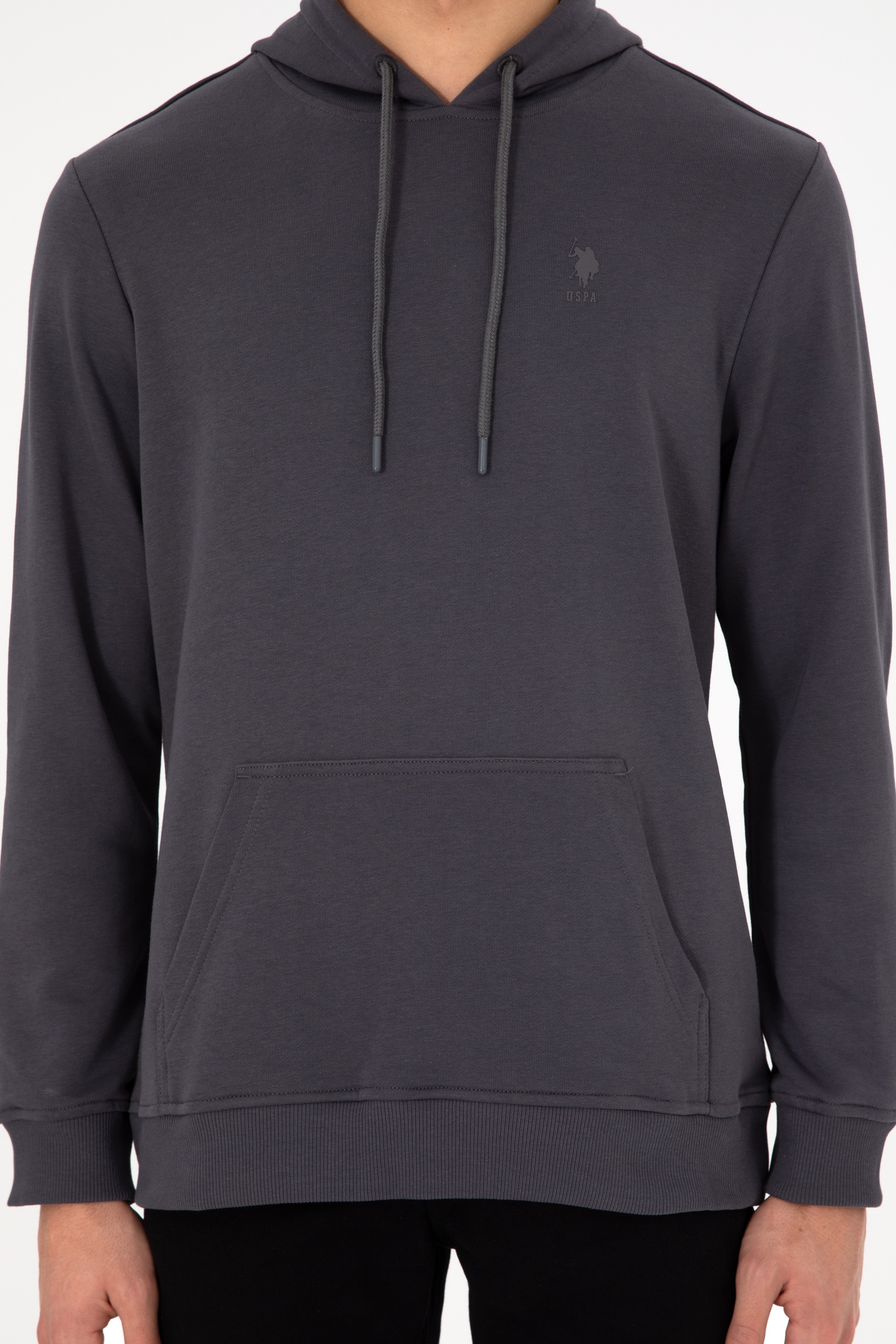 Erkek Antrasit Basic Sweatshirt - Image 7